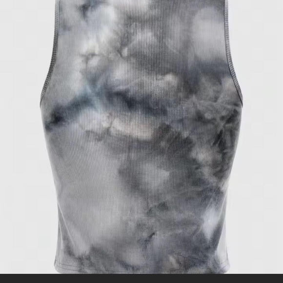 Graphic TRUST YOUR INTUITION Black and White Tank Top. Super Stretchy M/L - Picture 2 of 4